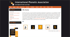 Desktop Screenshot of internationalphoneticassociation.org